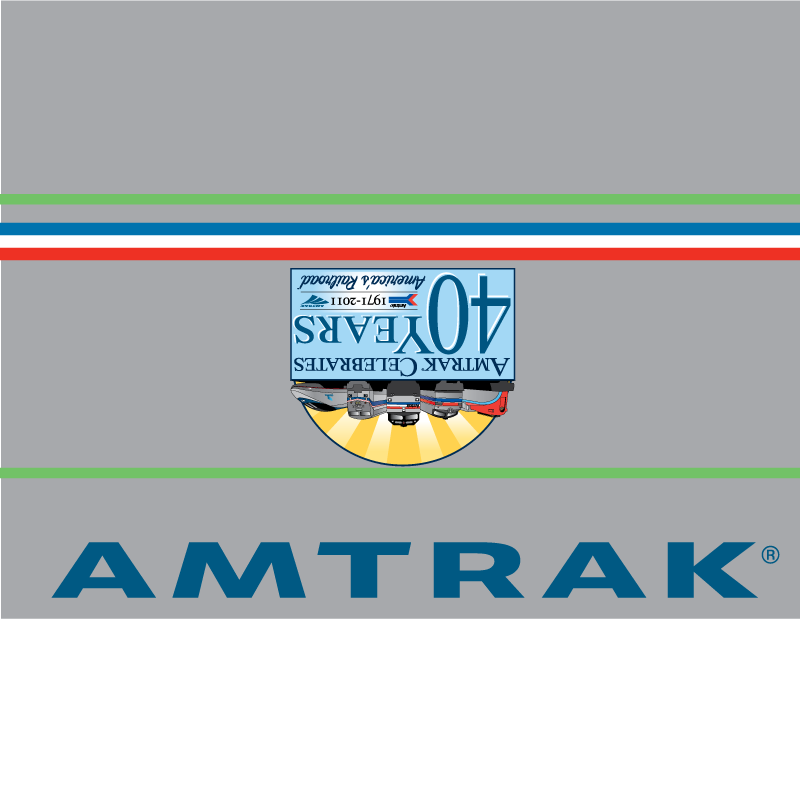 Amtrak 40th Anniversary Packaging
